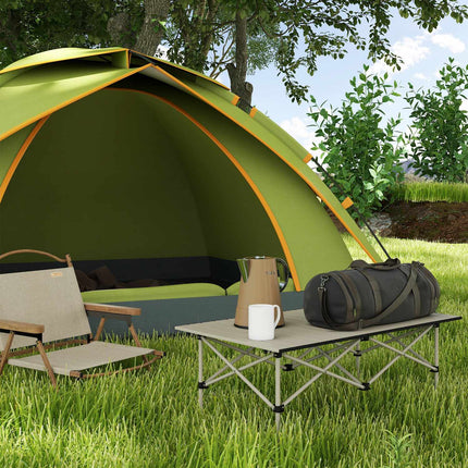 Table de camping table pliante avec plateau enroulable Table de jardin à cadre en X en aluminium table d'appoint légère pour 2 personnes table pliante pour jardin balcon camping 95 x 55 cm kaki |