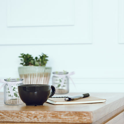 Lot de 12 bougeoirs avec nœuds décoratifs