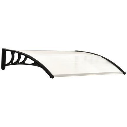 Außentürabdeckung aus Polycarbonat, transparent, 120x75 cm