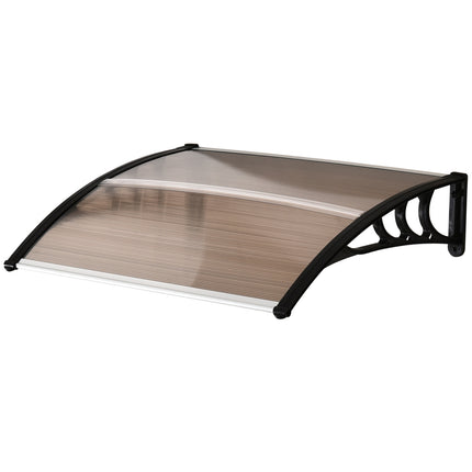 Witterungsbeständige Außentür aus Polycarbonat, braun, 120x75cm