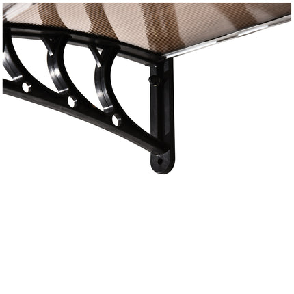 Witterungsbeständige Außentür aus Polycarbonat, braun, 120x75cm