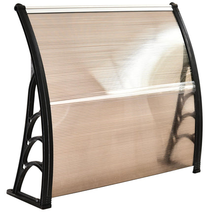 Witterungsbeständige Außentür aus Polycarbonat, braun, 120x75cm