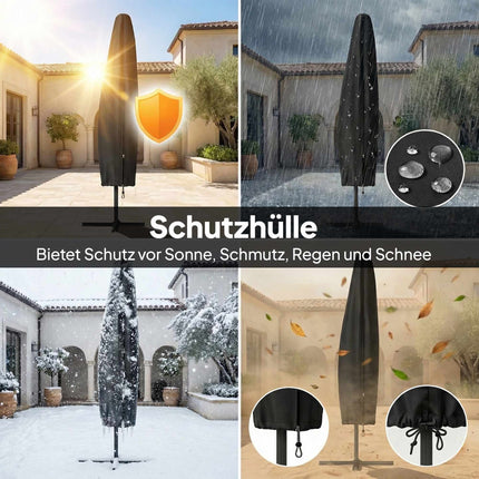 LED-Ampelschirm, 3x3m, Beige