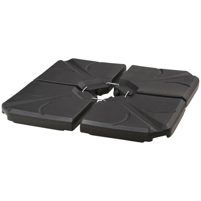 Poids de base pour parasol déporté, en PEHD, capacité de 56 kg