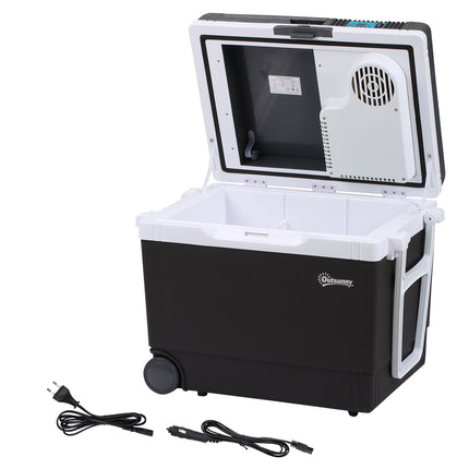 33L Auto-Kühlschrank, tragbare Mini-Kühlbox – Grau