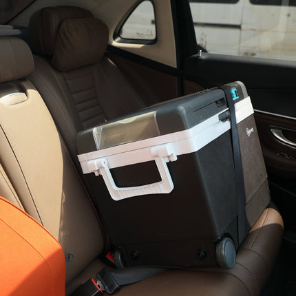 33L Auto-Kühlschrank, tragbare Mini-Kühlbox – Grau