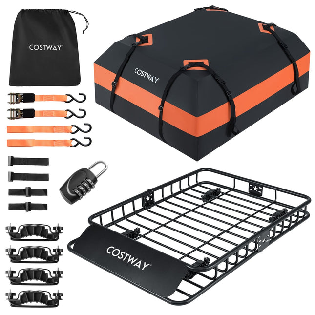 Dachbox mit 425L Packtasche & Metallgrundträger