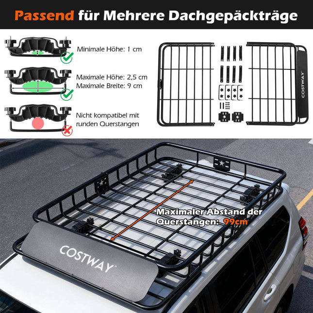 Dachbox mit 425L Packtasche & Metallgrundträger