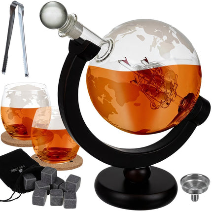 Carafe - globe - service à whisky Malatec 22553