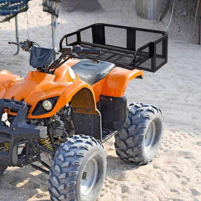 Panier de chargement pour porte-bagages arrière universel ATV/UTV, avec panier de rangement arrière en maille, 104x67x31.5 cm