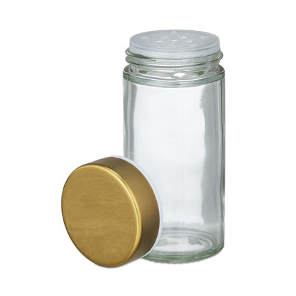 Carrousel à épices dorées avec 12 verres