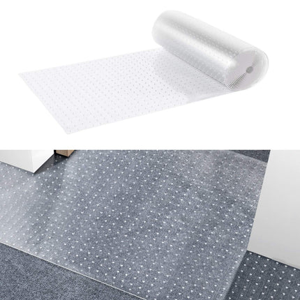 Carpet Protector Mat, Clear PVC, Cat Scratch, 24 in x 25 ft