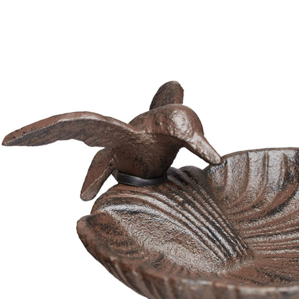 Cast-Iron Bird Bath with Stake