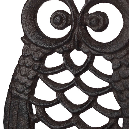 Cloche de porte en fonte hibou