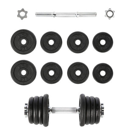 Haltère en fonte, 15 kg, musculation