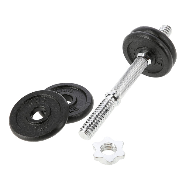 Gusseisen-Hanteln, 2x7kg, 2er-Set