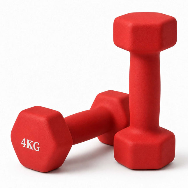 Gusseisen-Hantelpaar mit ergonomischem Griff