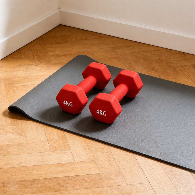 Gusseisen-Hantelpaar mit ergonomischem Griff