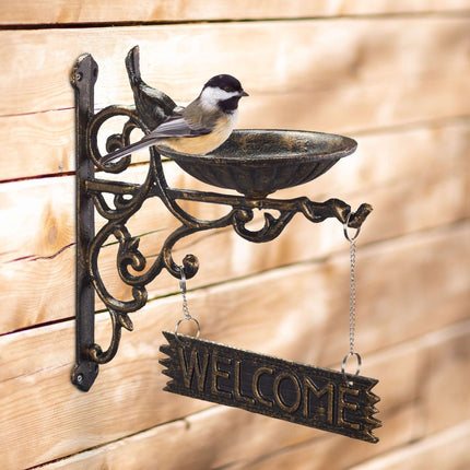 Bain d'oiseaux en fonte