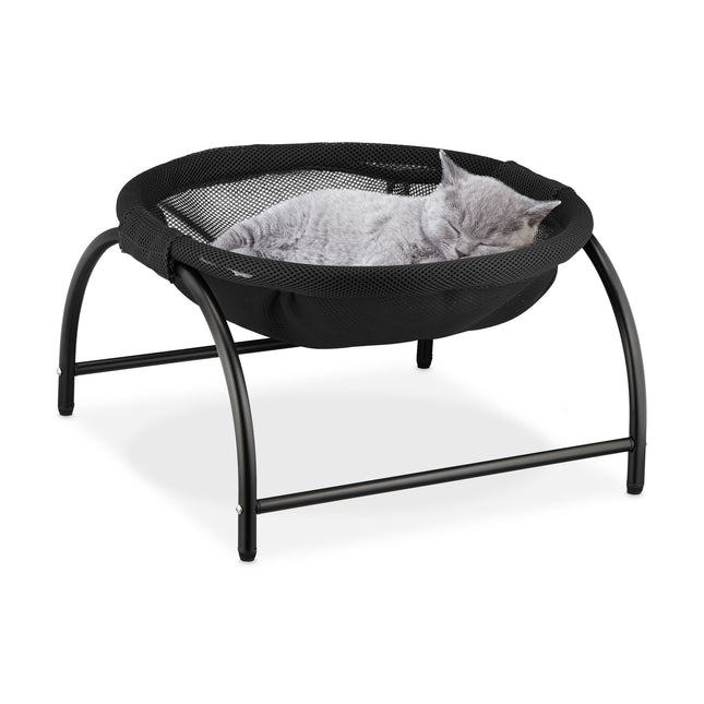 Lit hamac pour chat avec cadre en acier et surface en maille