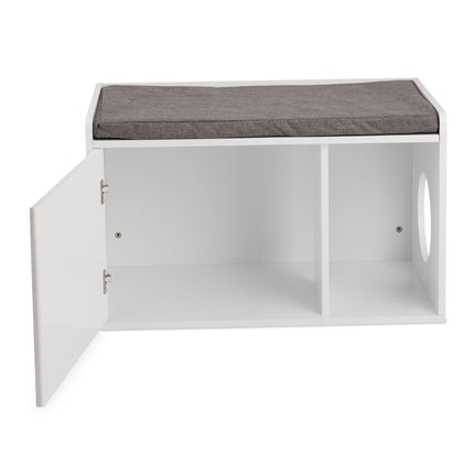 Katzenklo-Schrank mit Sitzbank