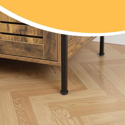 Katzenklo-Schrank mit Katzenkopf-Eingang, Holz-Optik