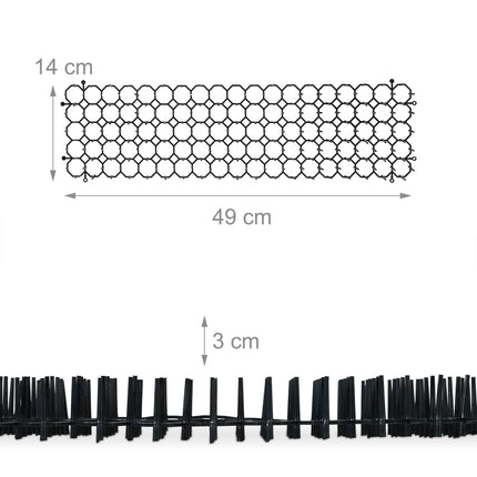 Tapis à picots anti-chats, lot de 6 pour jardin