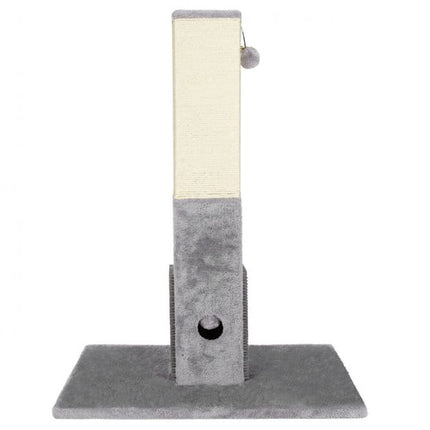 Arbre à chat à griffer, poteau en sisal de 79 cm, brosse de massage, balles