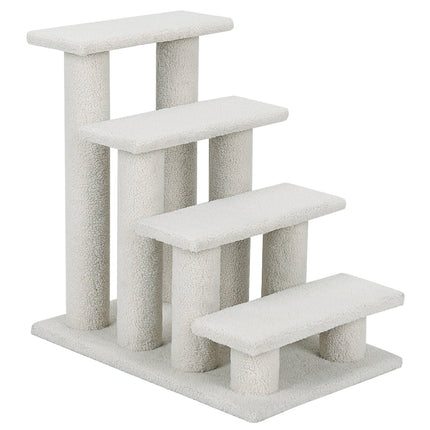 Arbre à chat et escalier pour animaux, beige, 61 x 40 x 60 cm