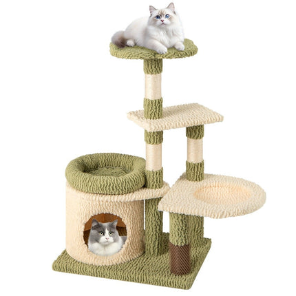 Arbre à chat avec plateformes, hamac et griffoirs
