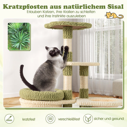 Arbre à chat avec plateformes, hamac et griffoirs