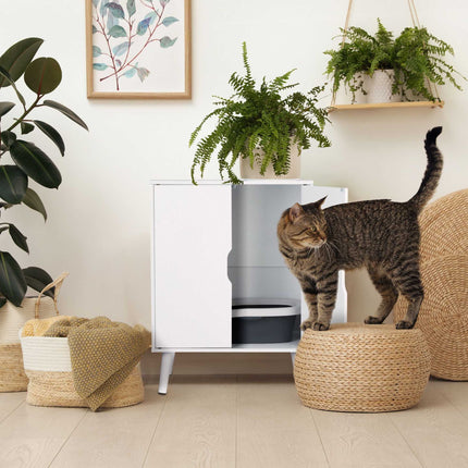 Meuble pour chat pour bac à litière