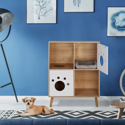 Armoire pour chat à 4 compartiments