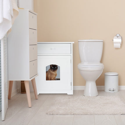 Armoire pour chat avec tiroir