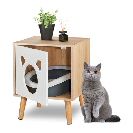 Armoire pour chat avec porte battante