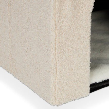 Grotte pour chat beige