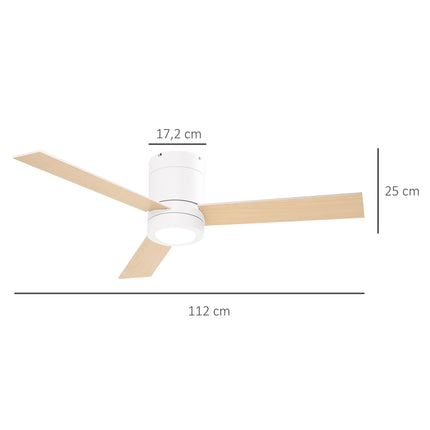 Deckenventilator mit Licht & Fernbedienung, 3 Geschwindigkeiten, leise & dimmbar
