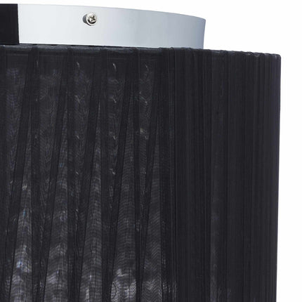 Plafonnier organza cristal noir