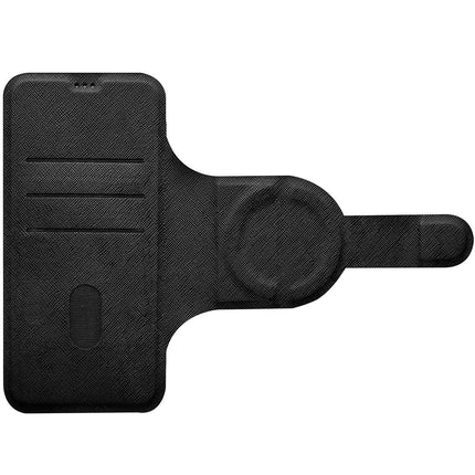Celly Wally Mag Wallet Case für iPhone 18 Pro und 17 Pro, MagSafe, Schwarz