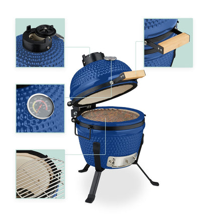 Barbecue Kamado en céramique - Polyvalent pour griller et cuire au four