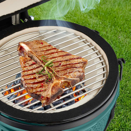 Barbecue Kamado en céramique - Polyvalent pour griller et cuire au four