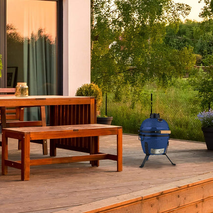 Barbecue Kamado en céramique - Polyvalent pour griller et cuire au four