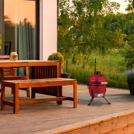 Barbecue Kamado en céramique - Polyvalent pour griller et cuire au four