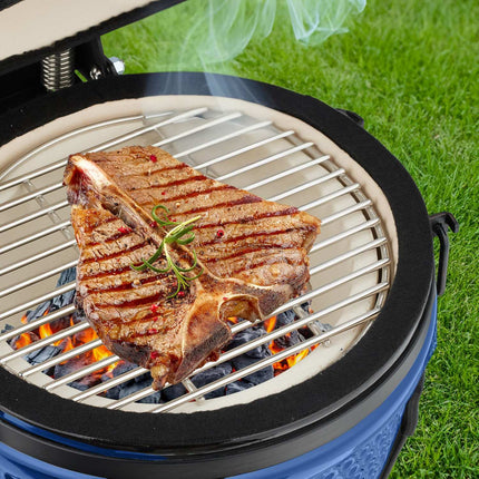 Barbecue Kamado en céramique - Polyvalent pour griller et cuire au four