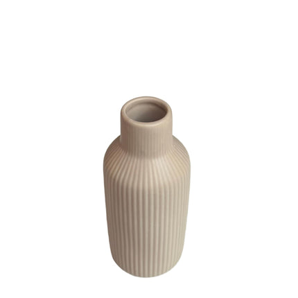 Ensemble de vases en céramique, 3 tailles, texture côtelée