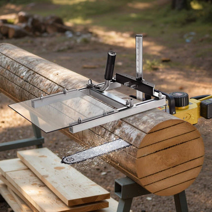 Chainsaw Mill, Fits 16–20 in Bars, 0.2–11.8 in Cut