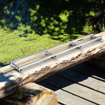 Chainsaw Milling Rail Guide 9 Ft, 4 Crossbars, Adjustable
