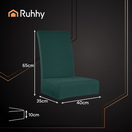 Housses de chaise, lot de 6, vert bouteille