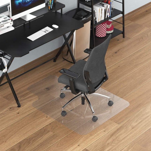 Tapis de chaise pour sols durs, 90 x 120 cm, antidérapant, transparent, pour protéger le bois et le carrelage, pour le bureau et la maison