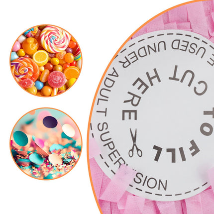 Ensemble piñata bouteille de champagne - Bâton et masque inclus